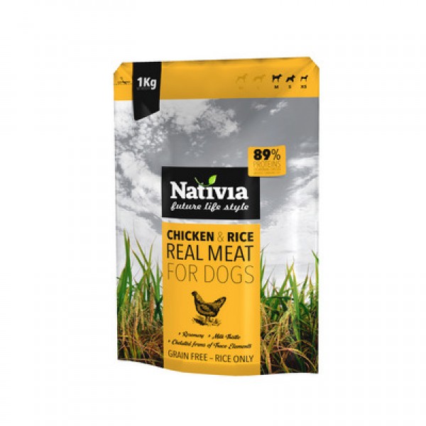 Nativia Real Meat - Chicken&Rice 1 kg